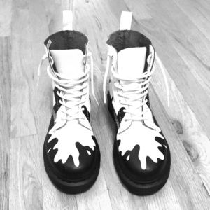 Dr. Martens Rare Paint Splatter Boots Barely Worn!